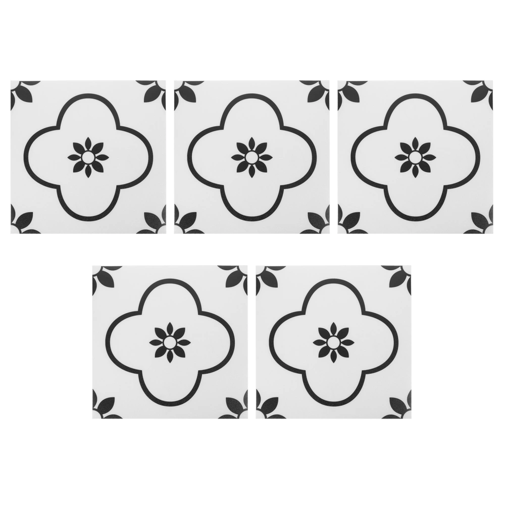 5pcs Waterproof Tile Stickers Home Living Room Bathroom Office Wall Sticker