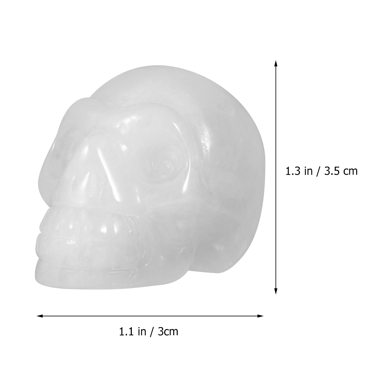 Natural Jade Skull Crystal Skull Decoration Home Decoration Desktop Ornaments