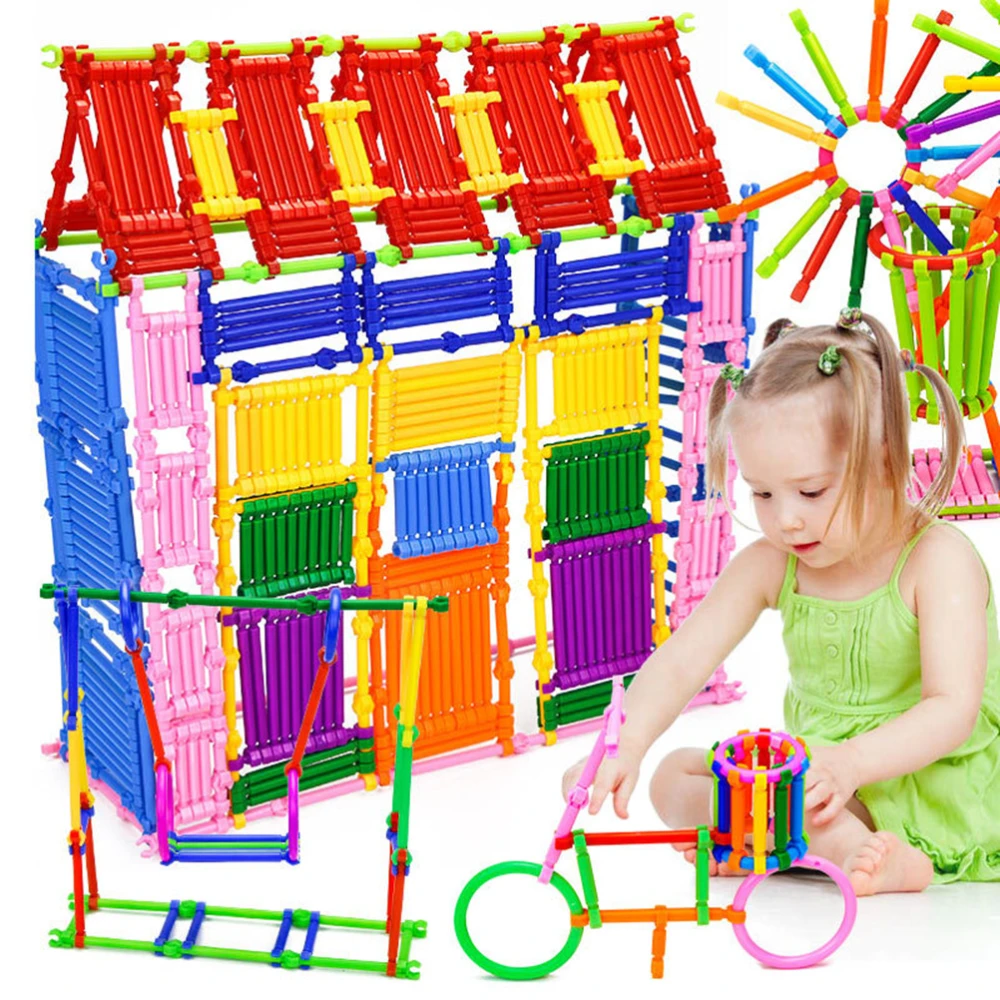 500 Pieces DIY Smart Sticks Building Blocks Creative Intelligence Toys 3D Puzzle Educational Toy Set Random Color