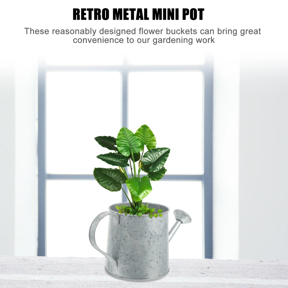 2pcs Iron Watering Pots Simple Watering Pots Durable Watering Cans for Plant