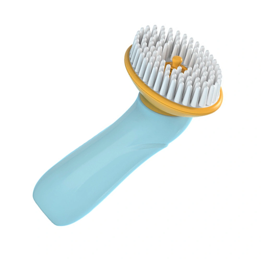 Portable Dog Bathing Brush Puppy Shower Massage Brush Pet Grooming Tool (Blue)