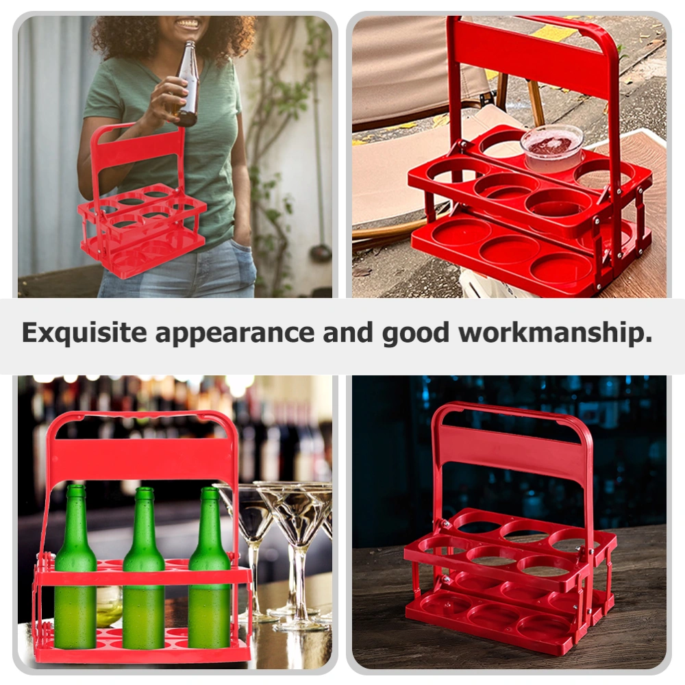 Beer Bottle Storage Holder Portable Beer Bottle Holding Rack Handheld Beer Bottle Carrier