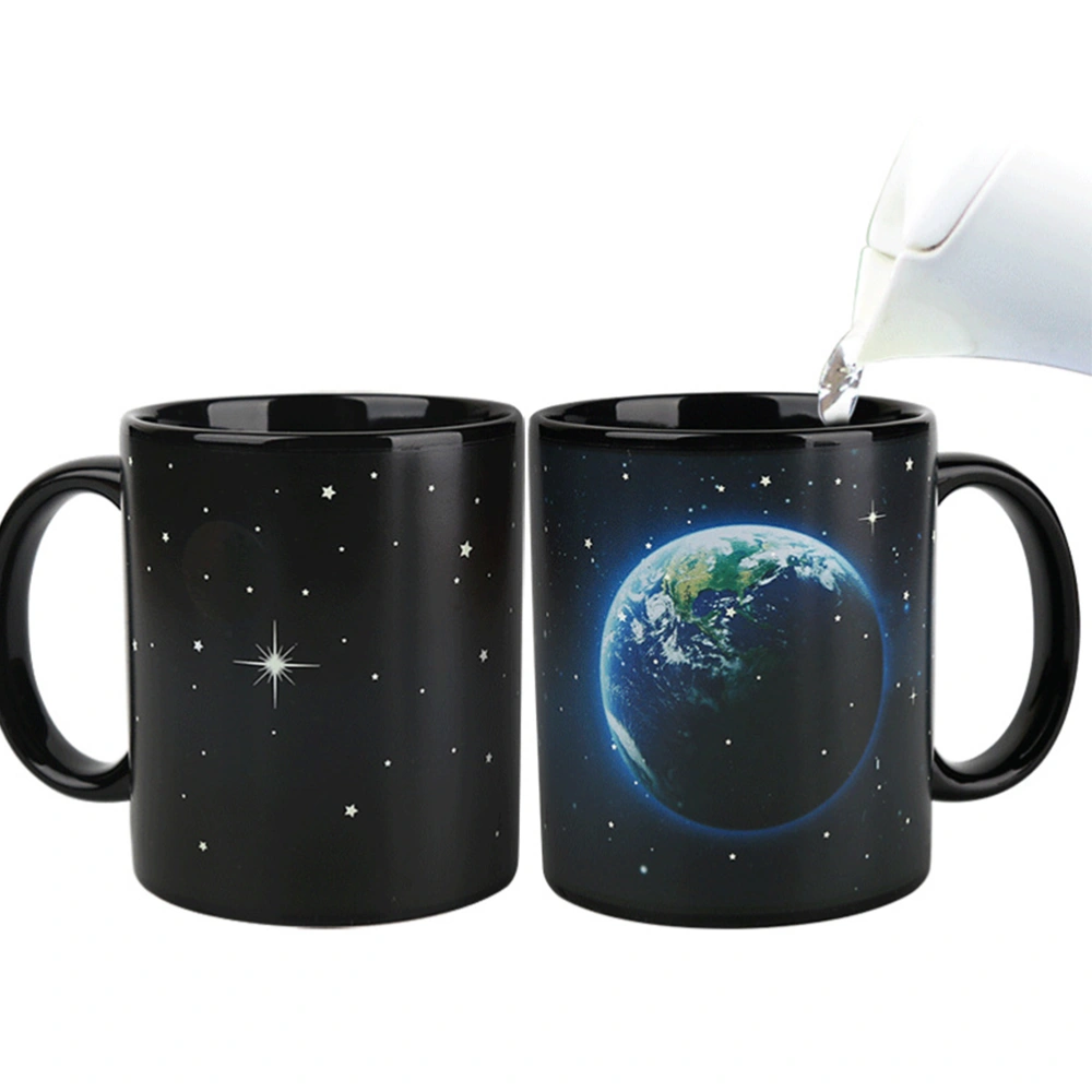 1Pc Fashion Starry Earth Pattern Design Is Heat Sensitive To The Mark Discoloration Cup(330ML)