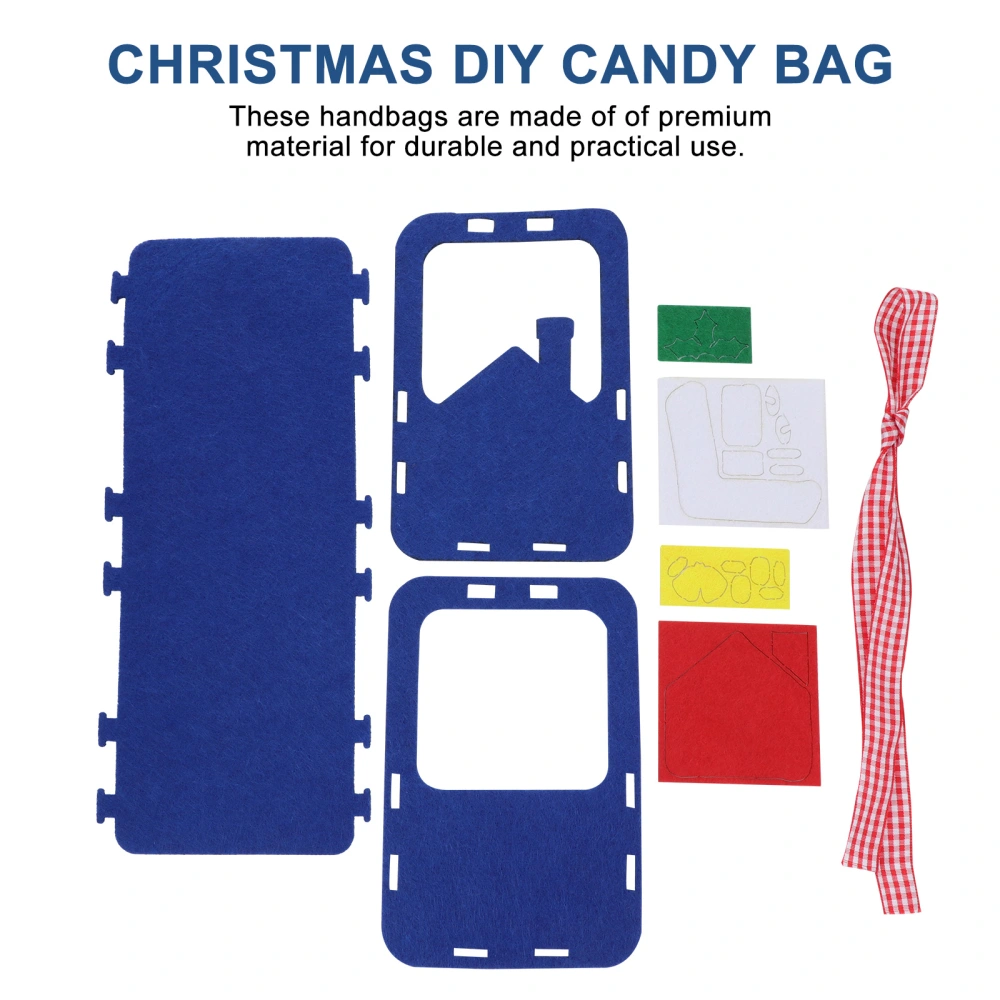 3 Packs Christmas Handbag DIY Material Kit Party Felt Candy Bag Making Kit