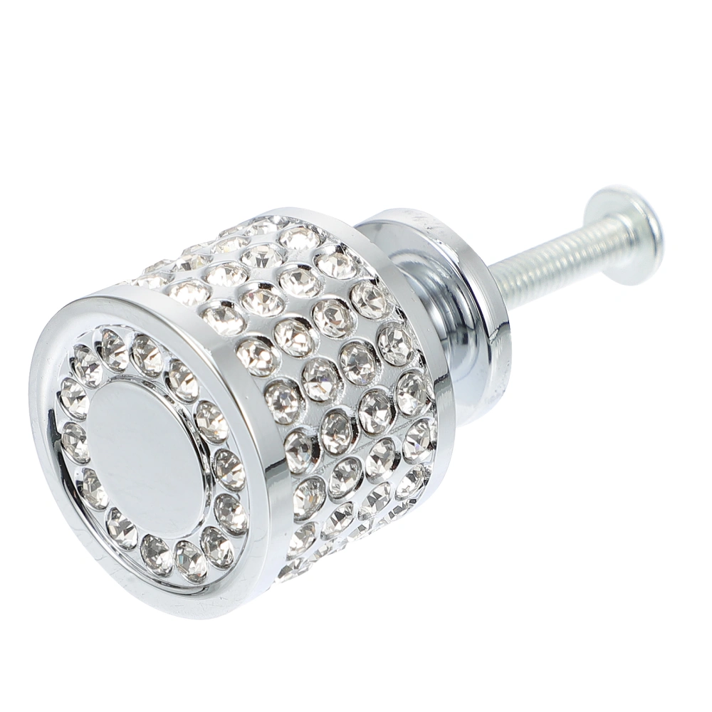 Wardrobe Drawer Shoe Cabinet Zinc Alloy Diamond-studded Single-hole Knob