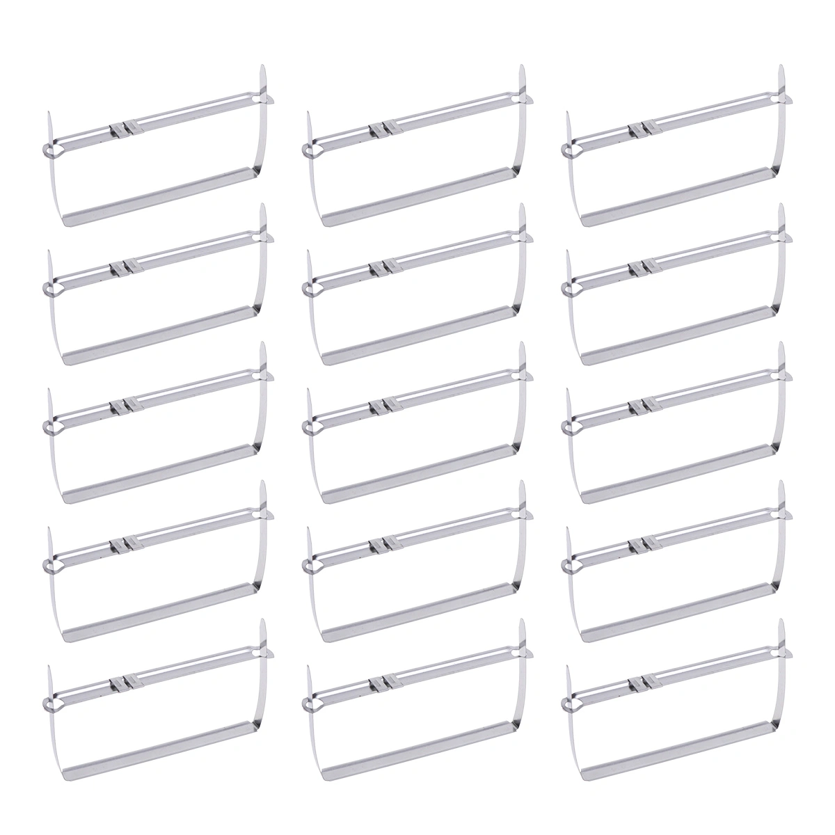 100Pcs 2-Holes Puncher School Office Metal Puncher Paper Punch Single Hole Scrapbooking Punches(Silver)