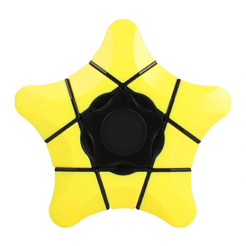1pc Fingertip Cube Toy Puzzle Toy Interesting Early Educational Toy (Yellow)