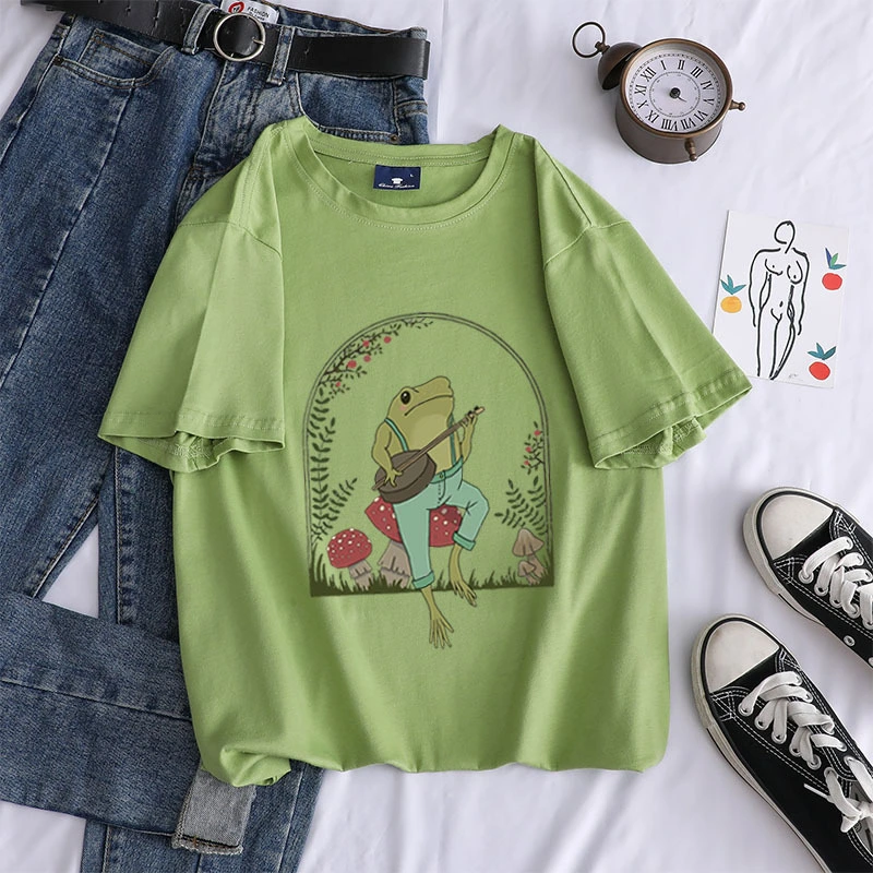 Printed Round Neck Short Sleeves