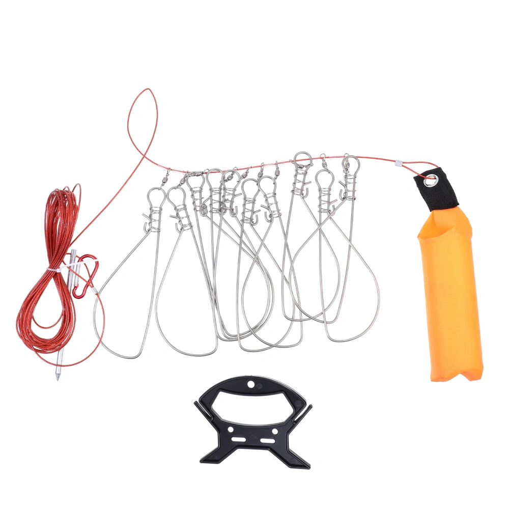 Professional Fish Stringer Metal Fishing Buckle Portable Fish Lock Outdoor Fishing Supply