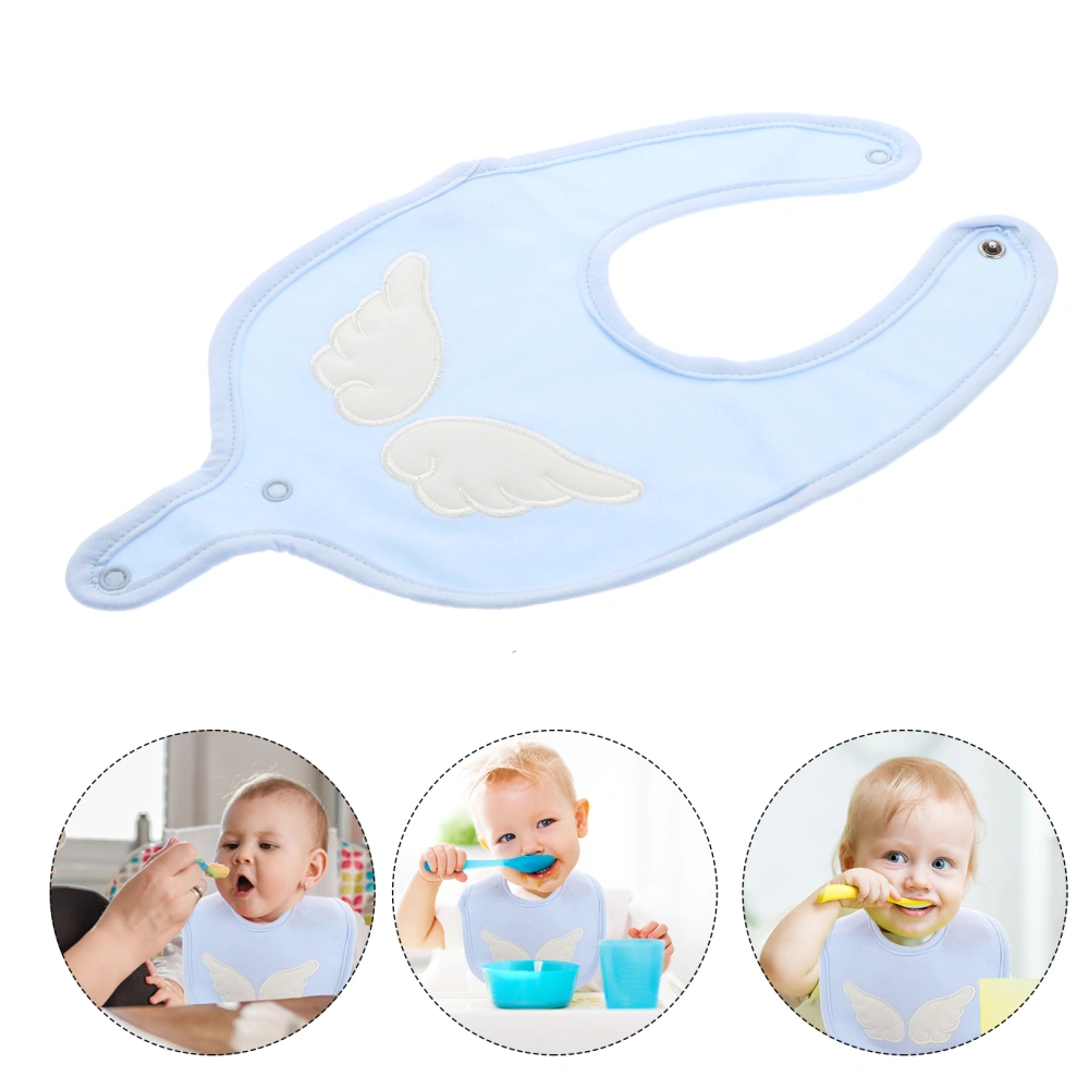 1pc Baby Saliva Towel Infant Bib with Pacifier Buckle Cotton Drooling Bib