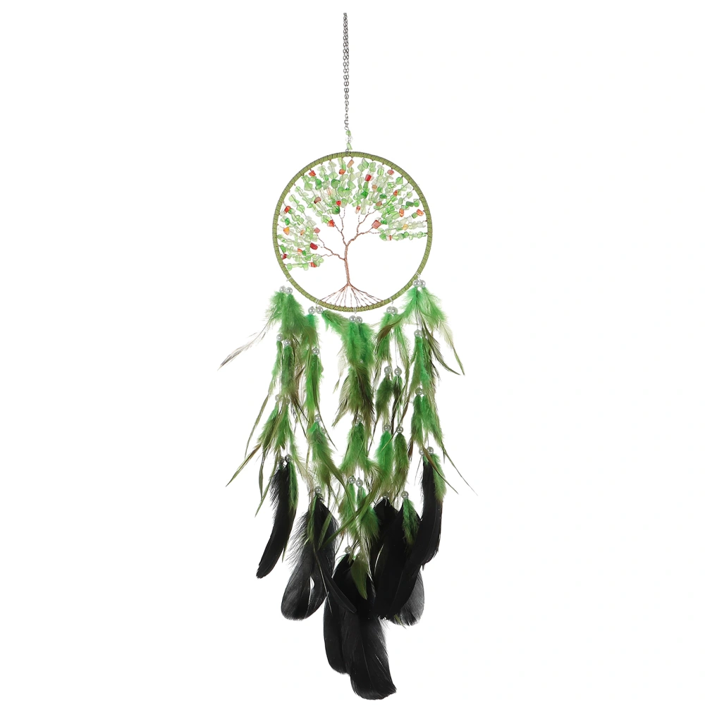 1Pc Decorative Life Tree Crystal Dreamcatcher Bohemian Bedroom Hanging Adorn