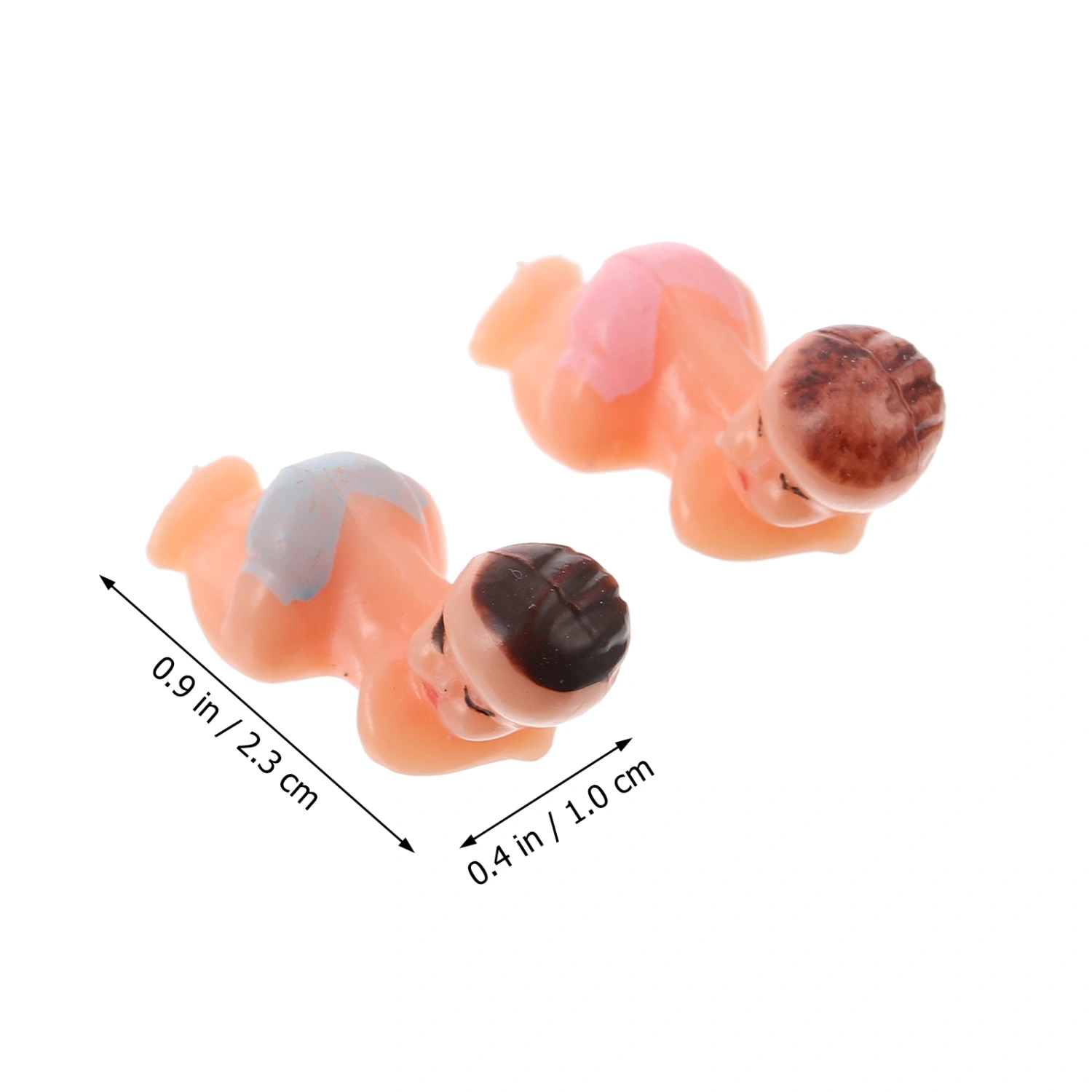 50Pcs Mini Sleeping Baby Dolls Plastic Baby Shower Ornaments Table Decoration