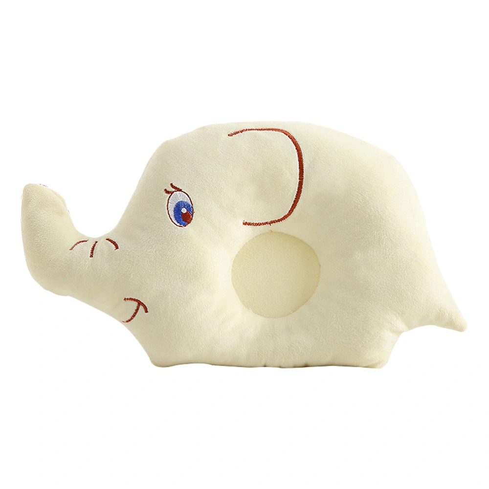 Diamond Baby Head Pillow Useful Head Shaped Pillow Elephant Design Neck Protective Pillow for Infant Baby Newborn (Random Color)