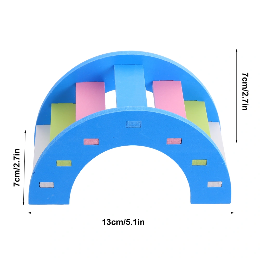 3pcs Hamster Toy Wooden Bridge Swing Seesaw Ladder Squirrel Pet Hammock Toys