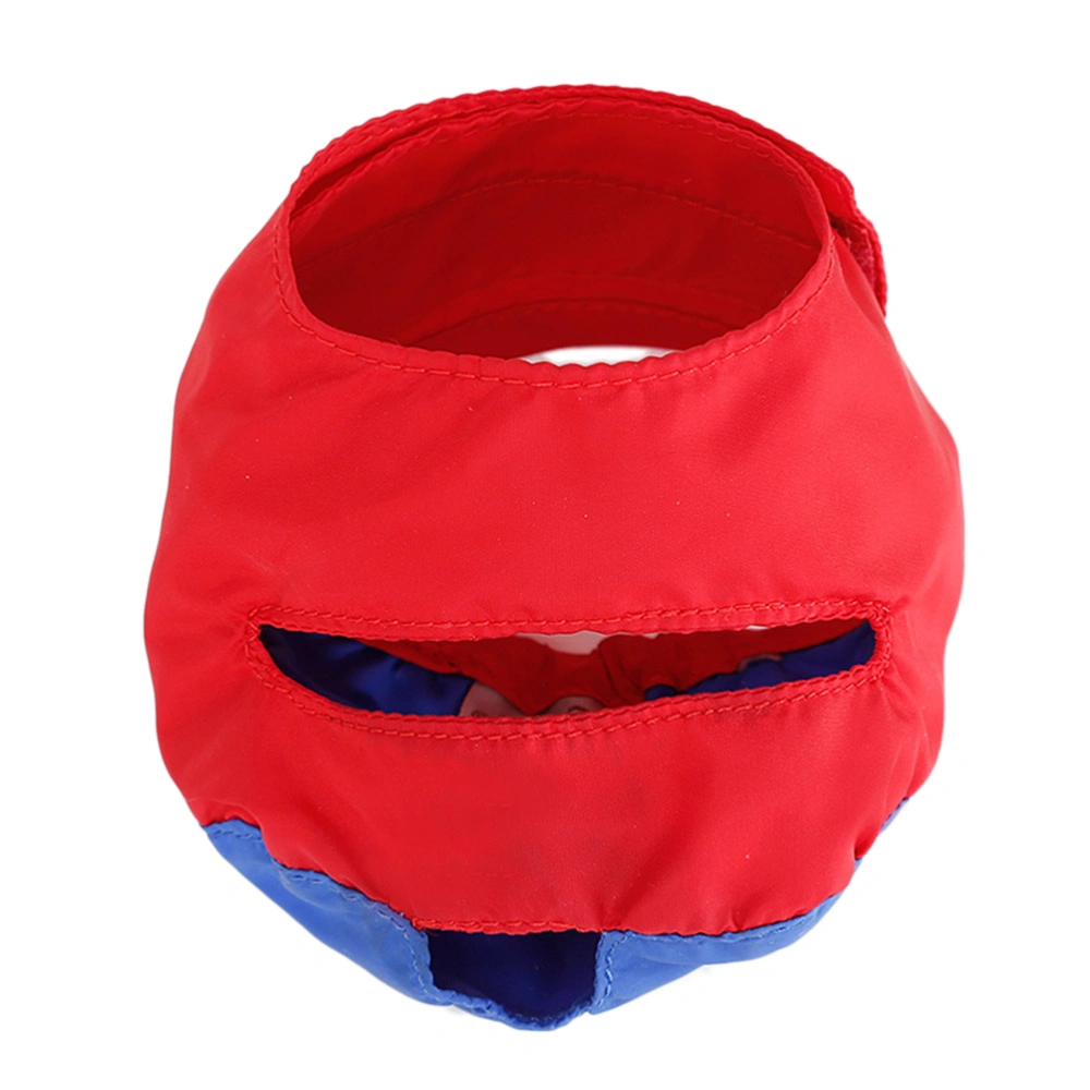 Pet Cat Bathing Hood Anti-bite Mouth-muffle Safe Pet Pressure Relieve Tool for Pet Grooming (Red)