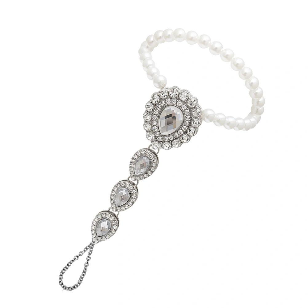 1Pc Decorative Anklet Water Drop Shaped Ankle Chain Fashion Woman Jewelry Silver
