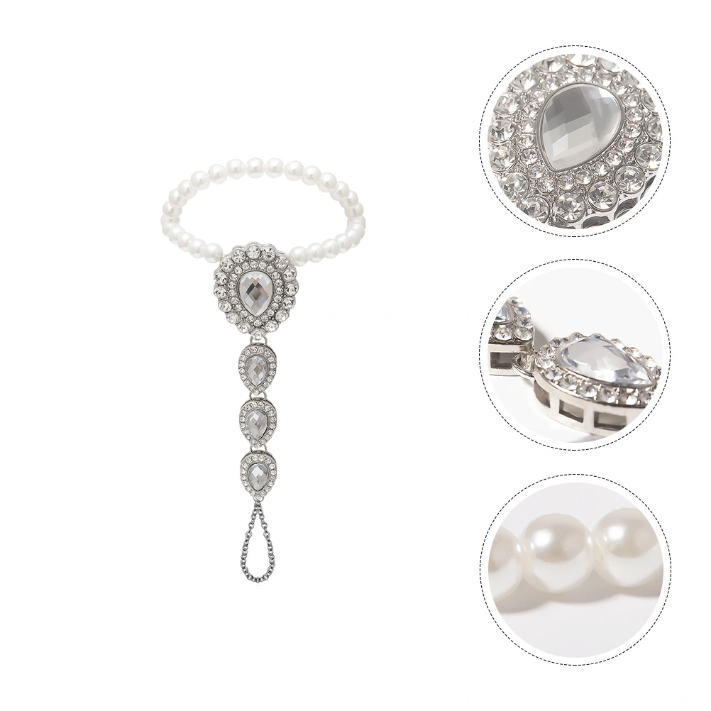 1Pc Decorative Anklet Water Drop Shaped Ankle Chain Fashion Woman Jewelry Silver