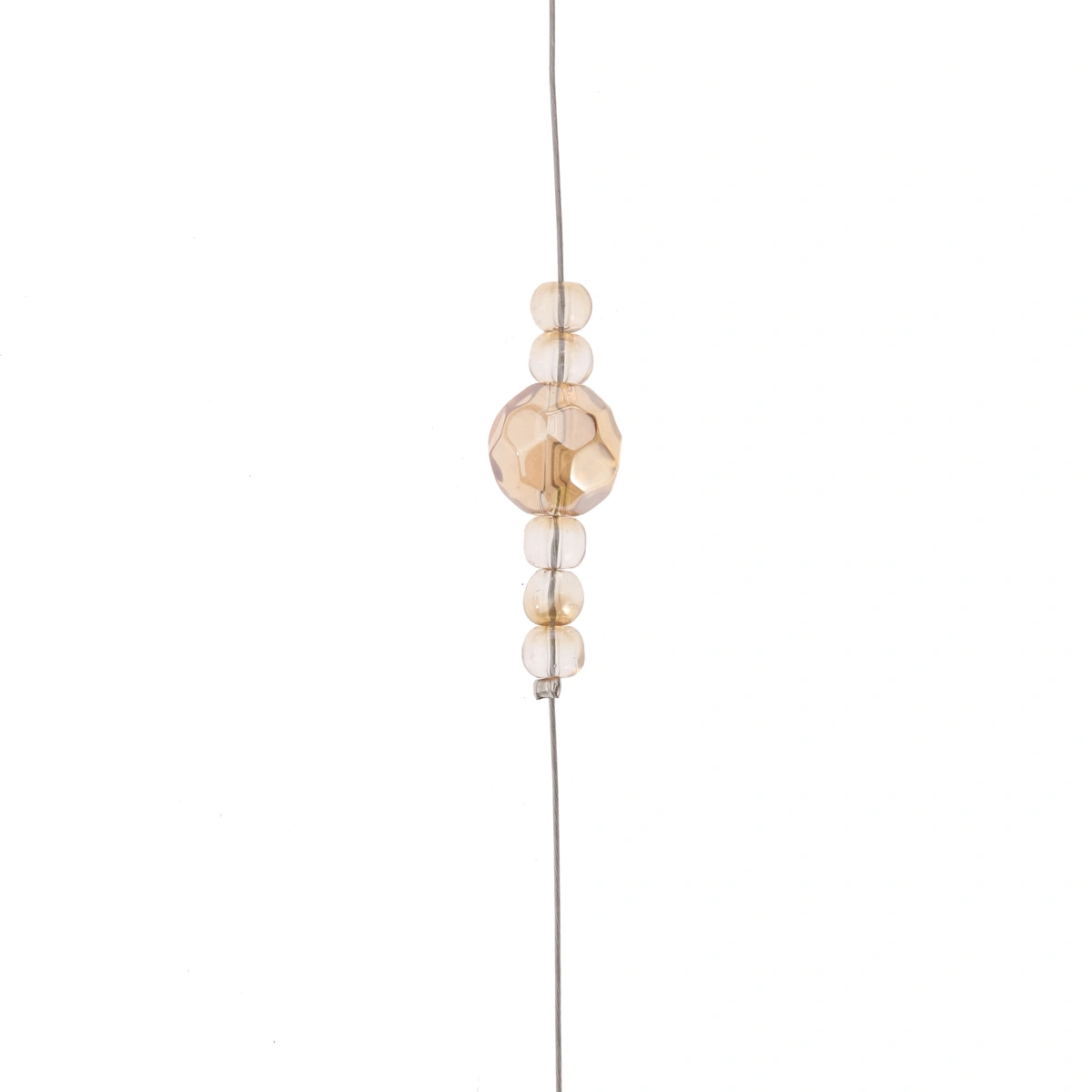 Crystal Clear Beads String Curtain Shining Diamond Tassel Pendant Beads for Home Living Room Bedroom Window Door Wedding Club Party Decoration (Gold Champagne)