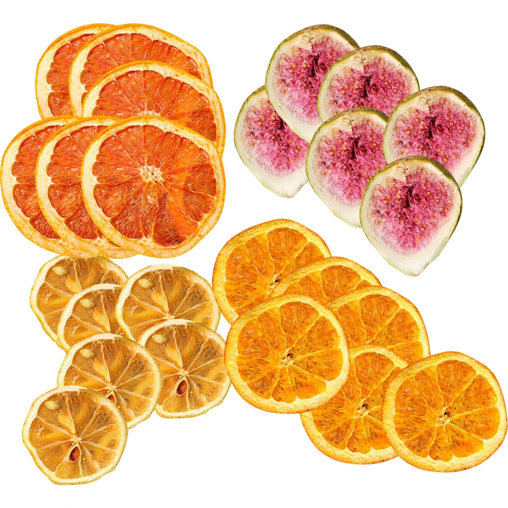 1 Bag of Wreath DIY Dried Fruit Slices Multi-use Cake Decoration Grapefruit Fig Lemon Orange Fruit Slices