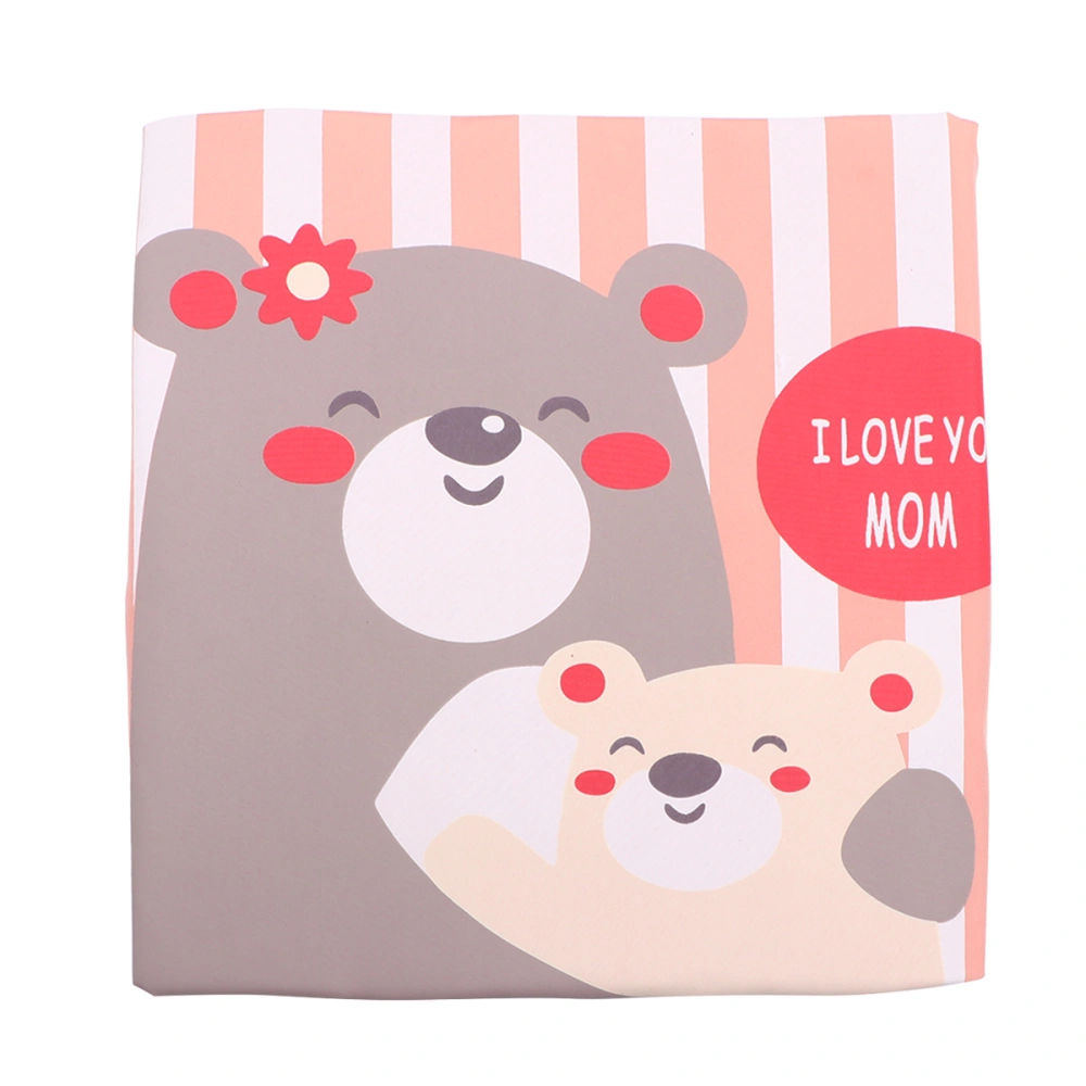 1 Pc Bear Pattern Apron Waterproof Art Craft DIY Painting Drawing Apron Smock for Children Kids Pink (Free Size)