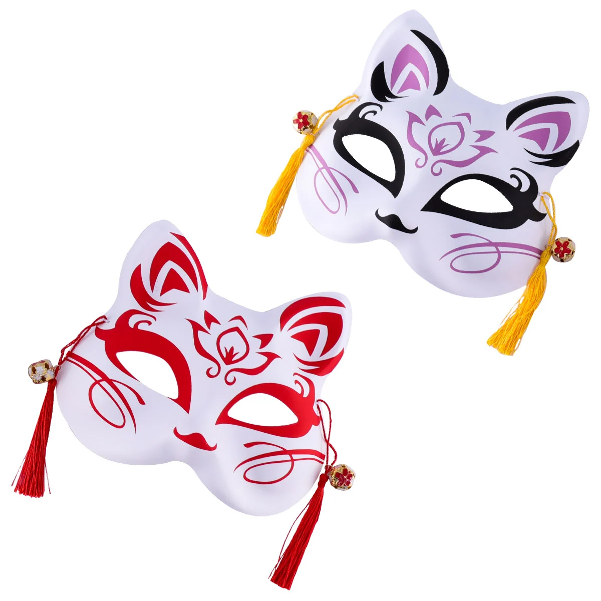 2 Pcs Cosplay Party Masquerade Mask Accessory