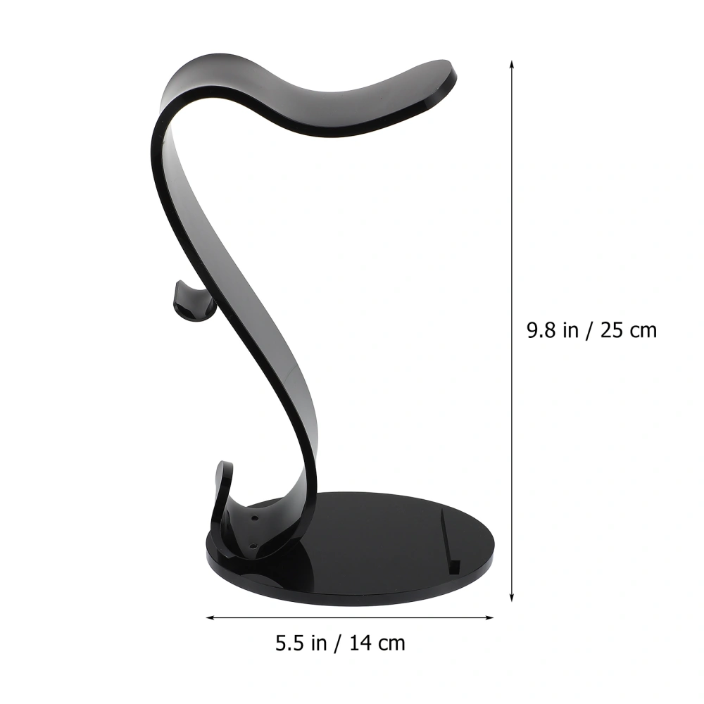 Headset Holder S Shape Acrylic Elegant Headphone Storage Bracket Accessory