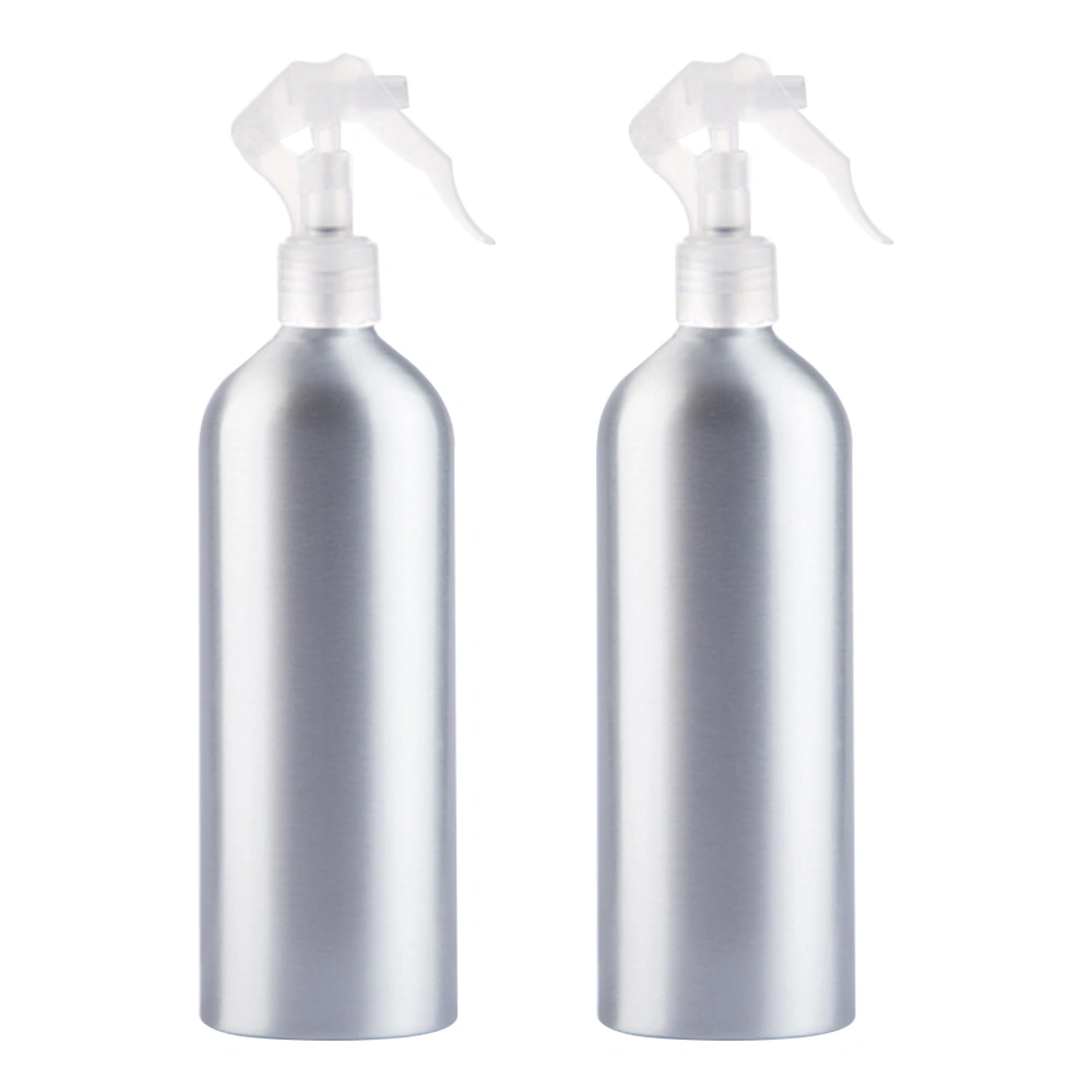 2pcs 200ML Aluminum Empty Spray Bottle Multifunctional Dispensers Bottle Water Sprayer Refillable Mist Atomizer for Home Cosmetic Salon Travel