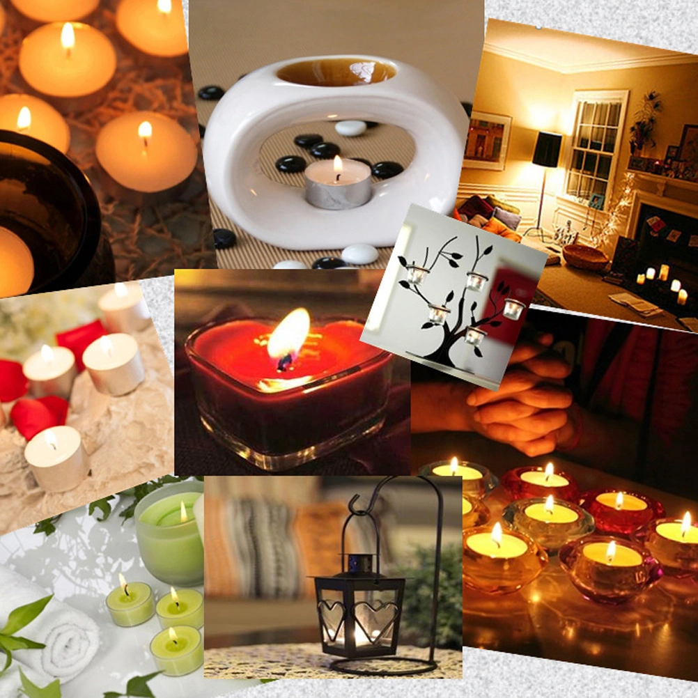 10pcs/Lot Small Size Wide scented Party Wedding Tea Light Candles (Red)