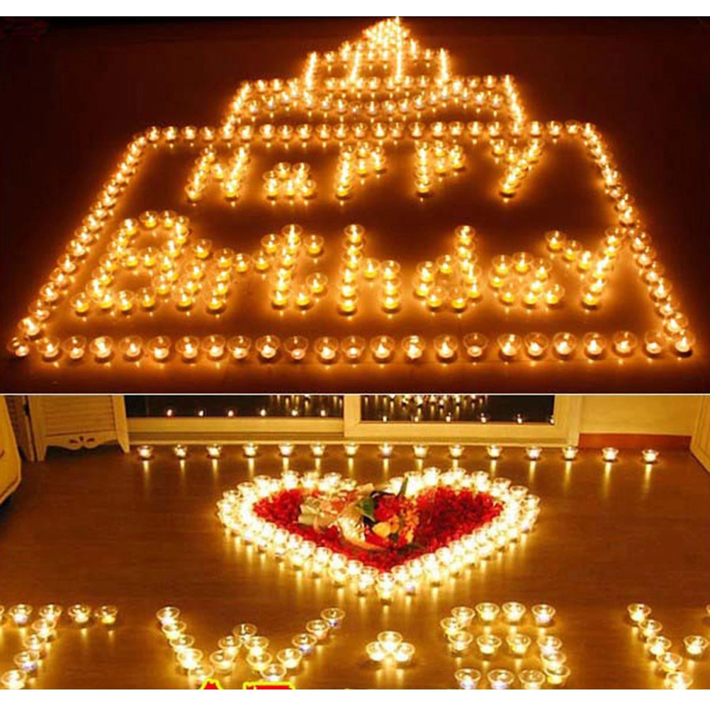 10pcs/Lot Small Size Wide scented Party Wedding Tea Light Candles (Red)
