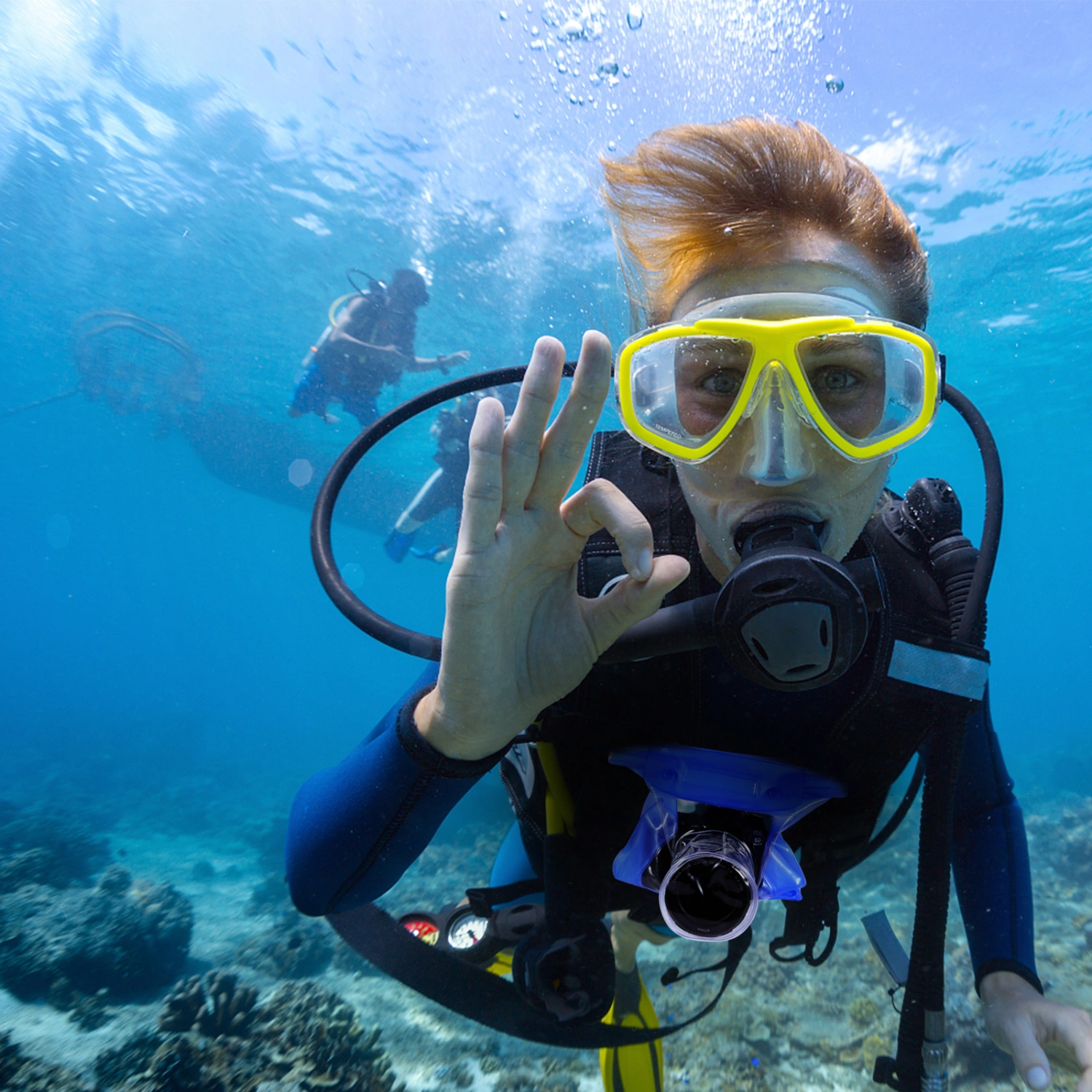 1pc Practical Waterproof Bag Cellphone Camera Storage Pouch for Diving Swimming