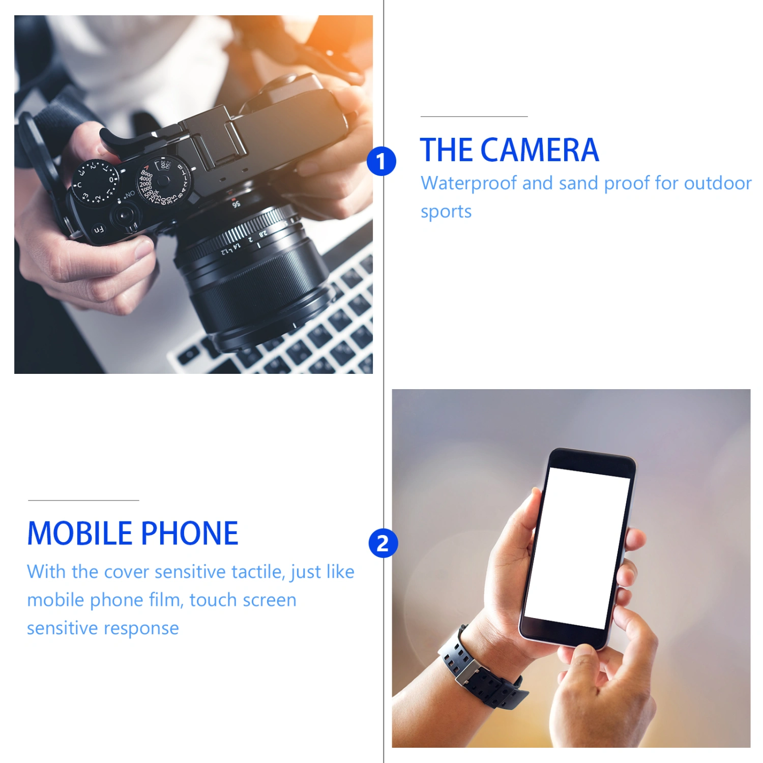 1pc Practical Waterproof Bag Cellphone Camera Storage Pouch for Diving Swimming
