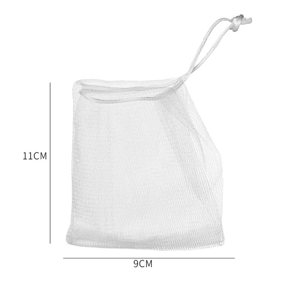 30Pcs Household Soap Pouches Portable Soap Nets Drawstring Mesh Bags Home Accessory