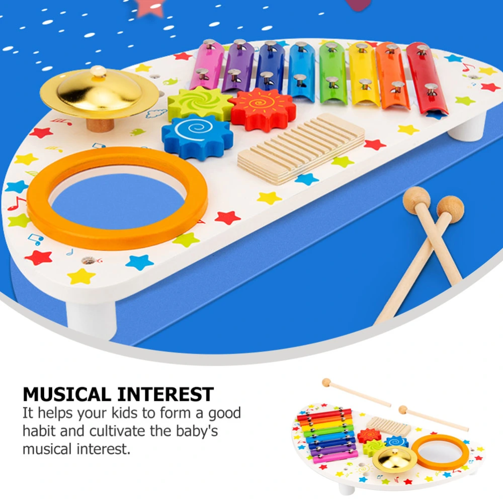 1 Set of Kids Xylophone Toy Lovely Table Music Drum Baby Percussion Instrument