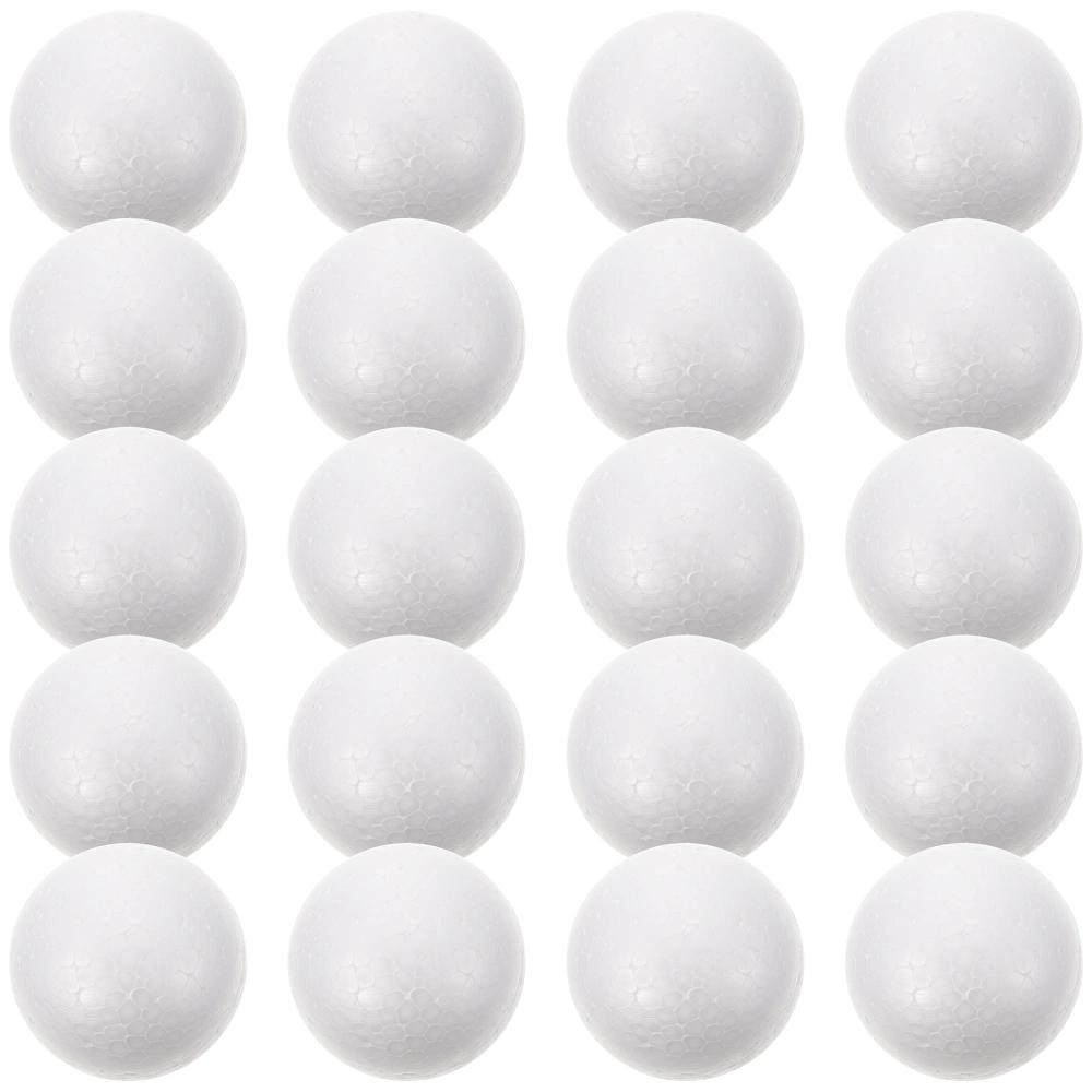 20pcs Foam Ball DIY Decor Xmas Foam Ball Ornaments Xmas Scene Layout Decors