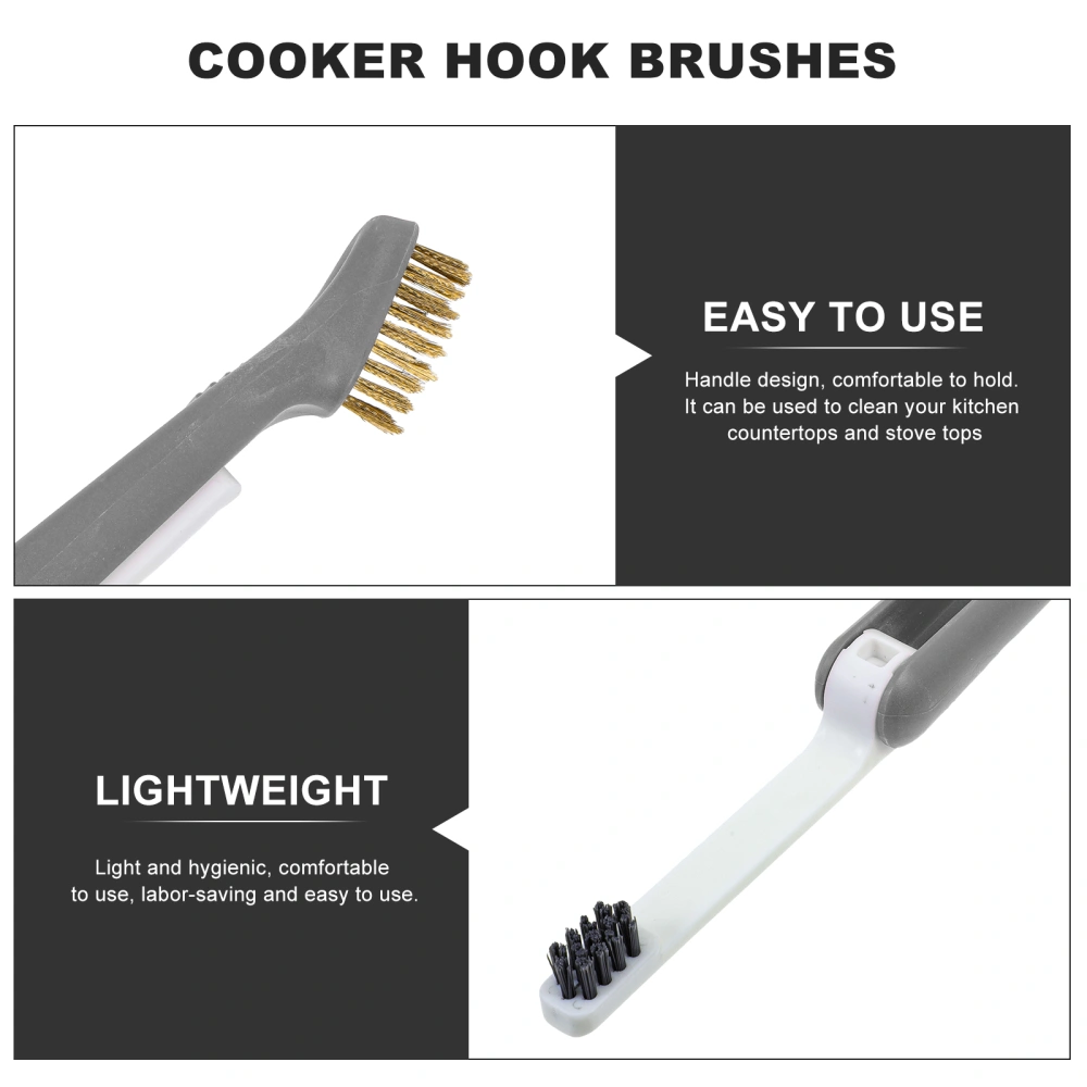 2Pcs Cooktop Cleaning Brush Cooktop Brush Range Hood Brush Kitchen Supplies