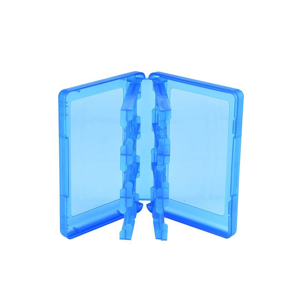 Generic 28-in-1 Game Cards Organizer Holder Case Box for DSi DS Lite 3DS (Blue)