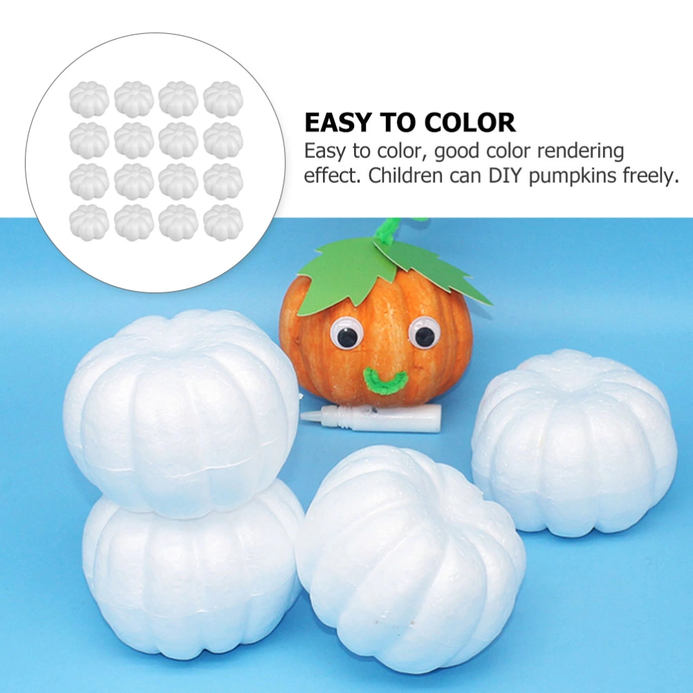 24 Pcs Simulation Pumpkin Shape Decors Harvest Party DIY Pumpkin Ornaments