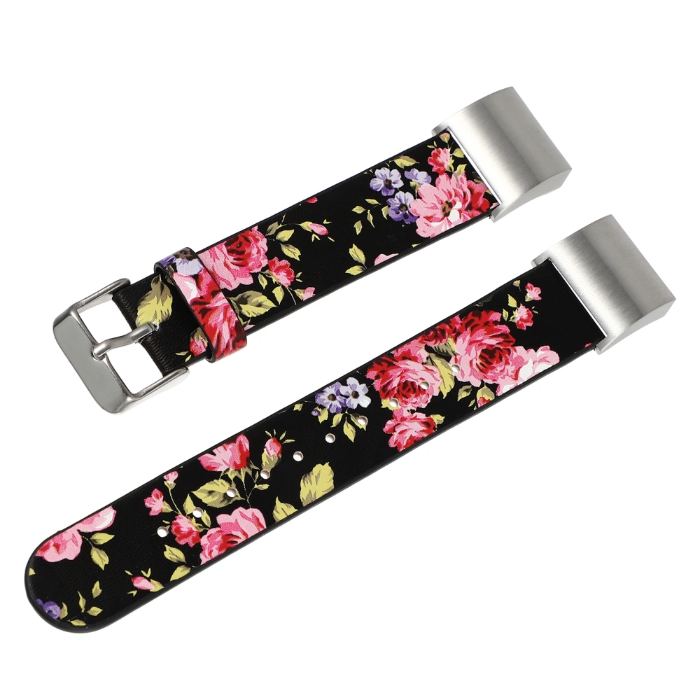 Fashion Leather Watch Strap Watchband Premium Watch Band Compatible For Fitbit