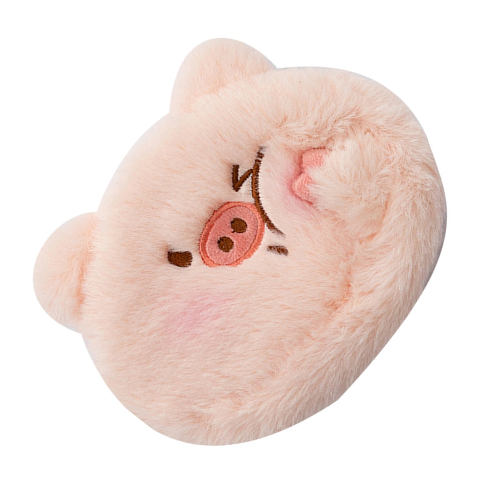 1Pc Plush Adorable Pig Coin Bag Pig Cartoon Holder Zippered Lovely Pig Coin Purse Wallet Money Bag for Women Girls (Pink)