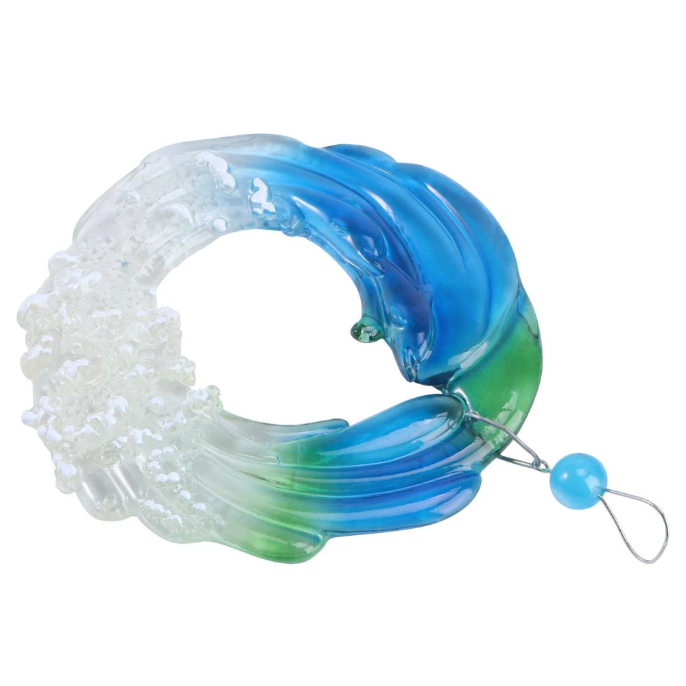 1pc Creative Hawaii Sea Wave Pendant Home Garden Hanging Resin Decoration