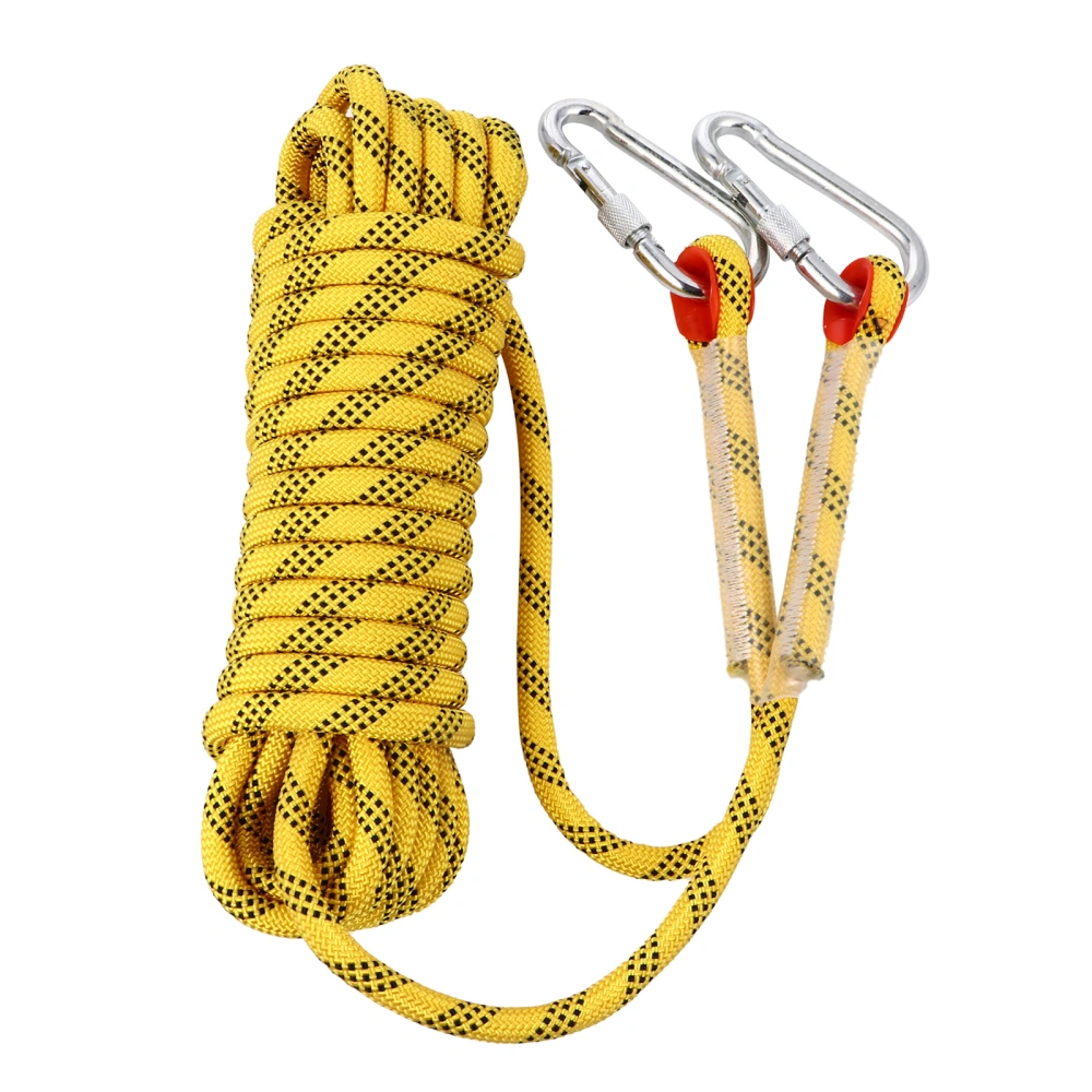 10M High Strength Escape Safety Rope Practical Outdoor Climbing Rope (Yellow)