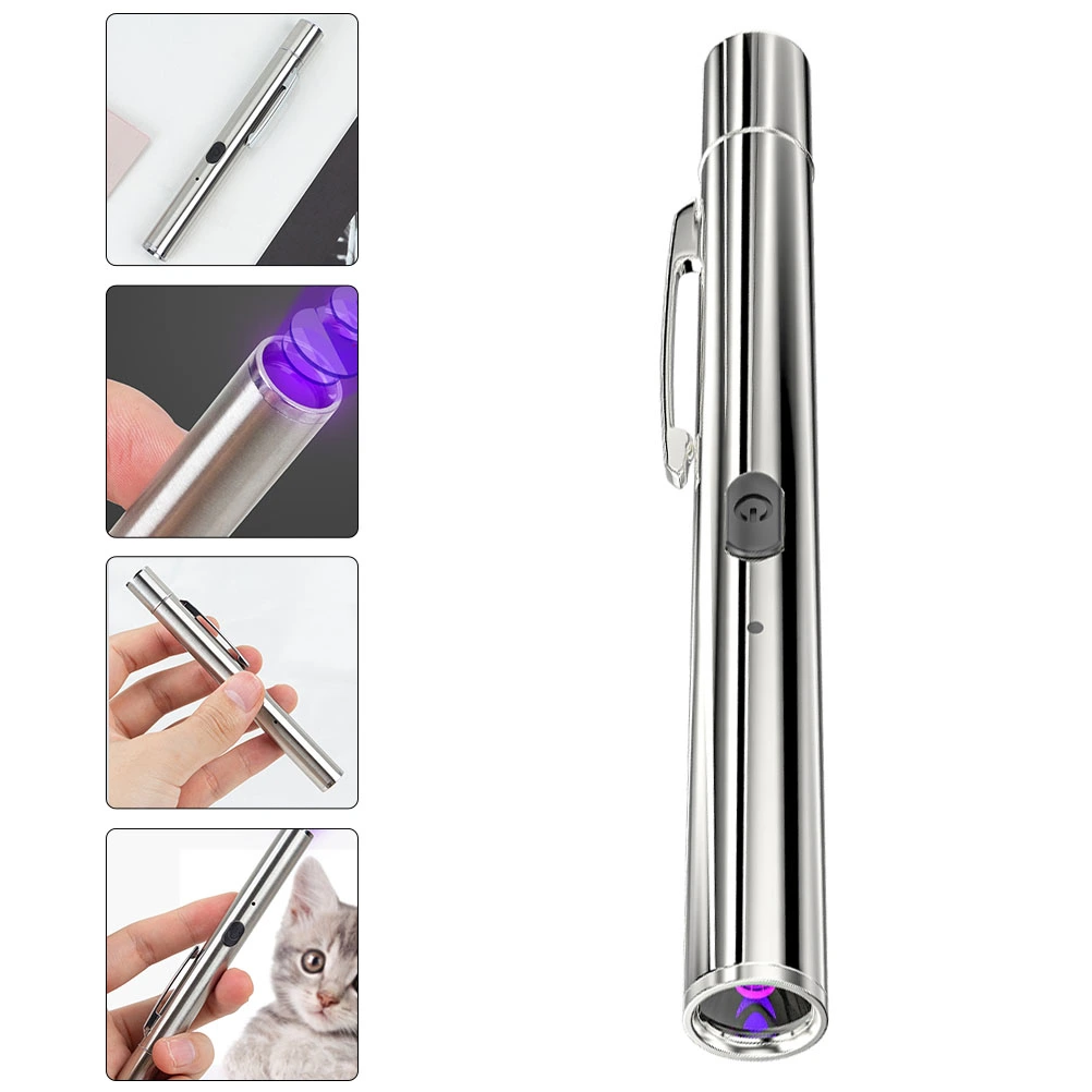 Black Light Flashlight Portable USB Rechargeable Blacklight Flashlight Accessory