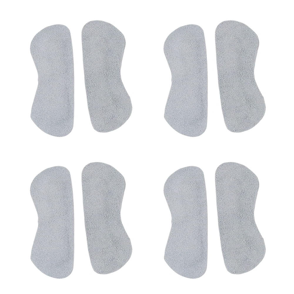 4 Pairs of Heel Grips Shoe Filler Heel Liners High Heel Shoe Inserts (Grey)