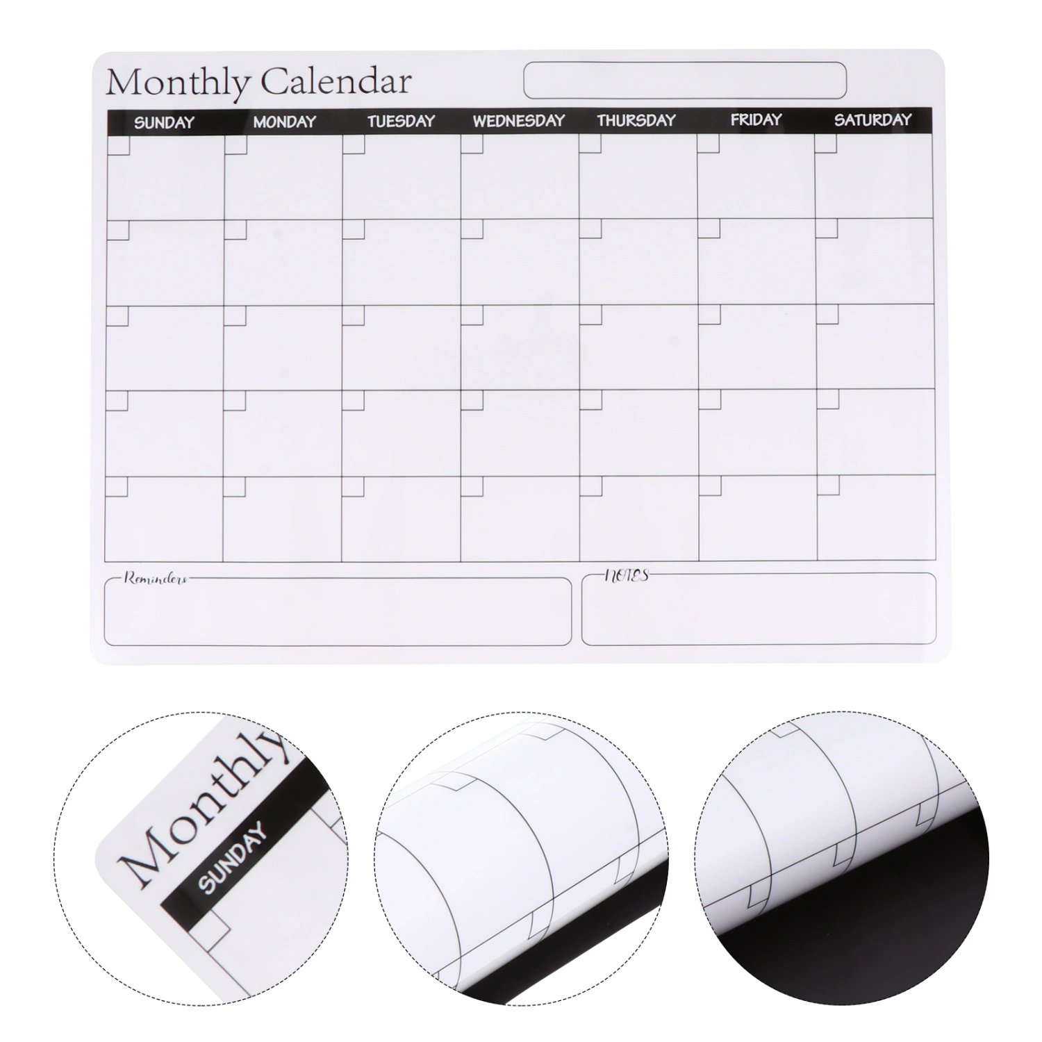 1 Pc Magnetic Plan Board Erasable Monthly Calendar Useful Schedule Board