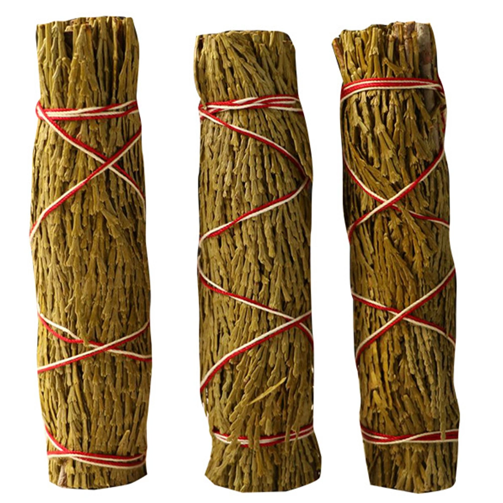 3 Bundles of Smudges Stick Pure Leaf Cedar Wands for Meditation Air Purification