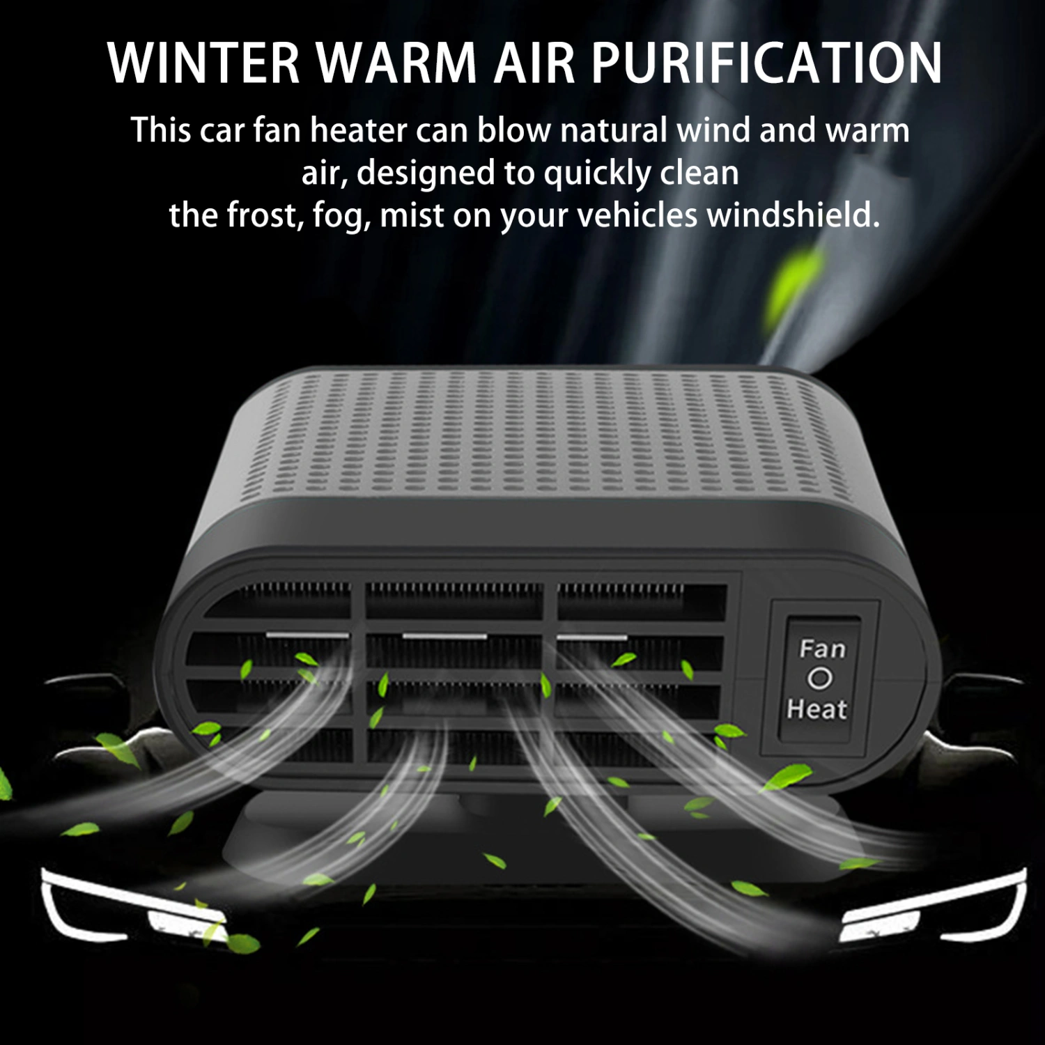 Car Windshield Heater Defroster Portable Car Heaters Fast Heating Equipment 12V