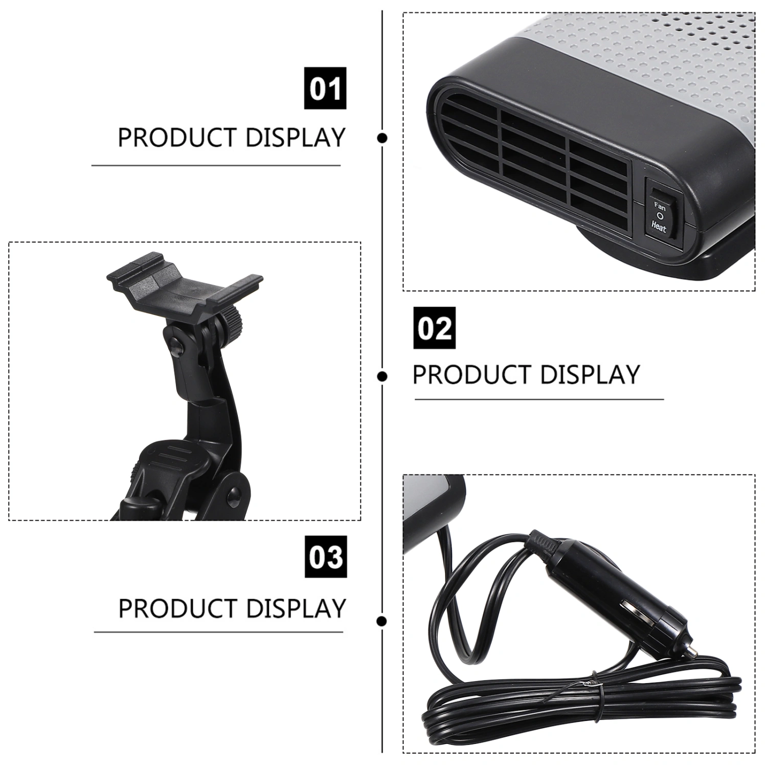 Car Windshield Heater Defroster Portable Car Heaters Fast Heating Equipment 12V