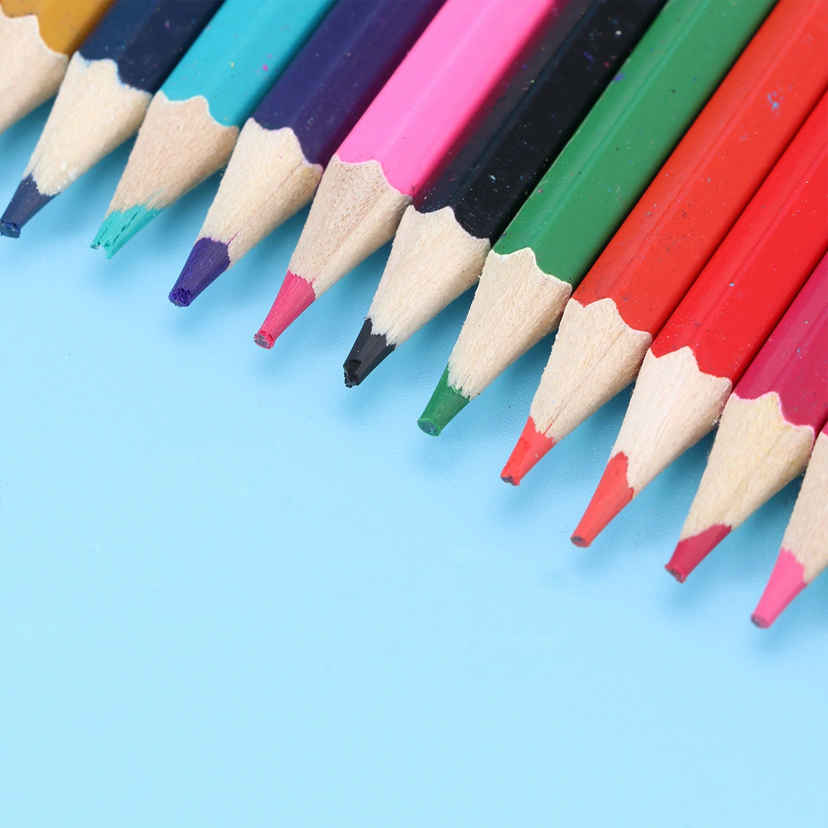 24 Pcs Colored Pencils Student Art Painting Pencils Learning Stationery Office Supplies