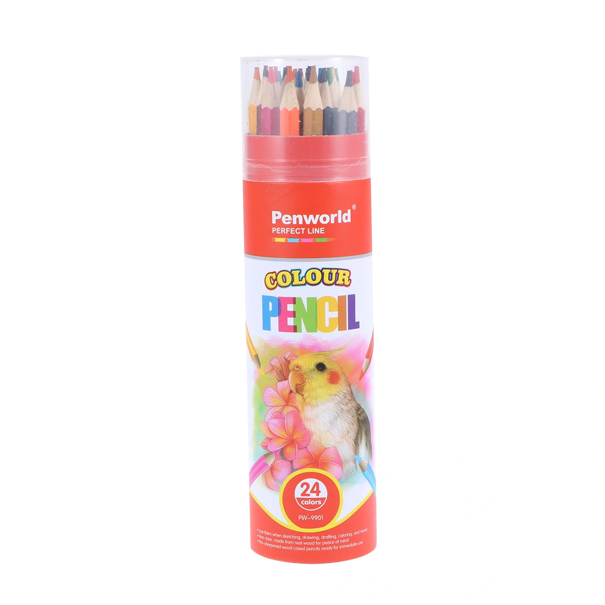 24 Pcs Colored Pencils Student Art Painting Pencils Learning Stationery Office Supplies