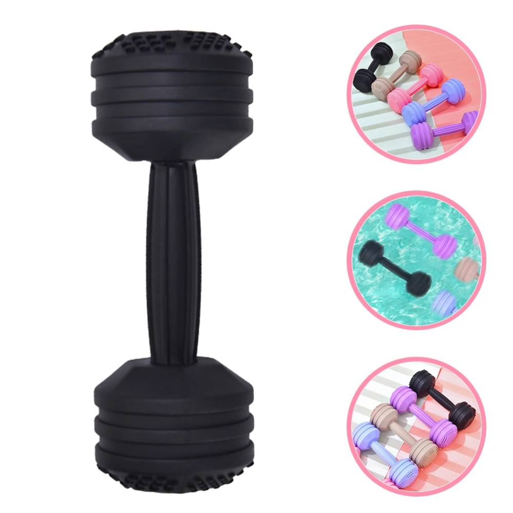 Baby Teething Toy Baby Dumbbell Toy Silicone Infant Sensory Dumbbell Rattle Toy